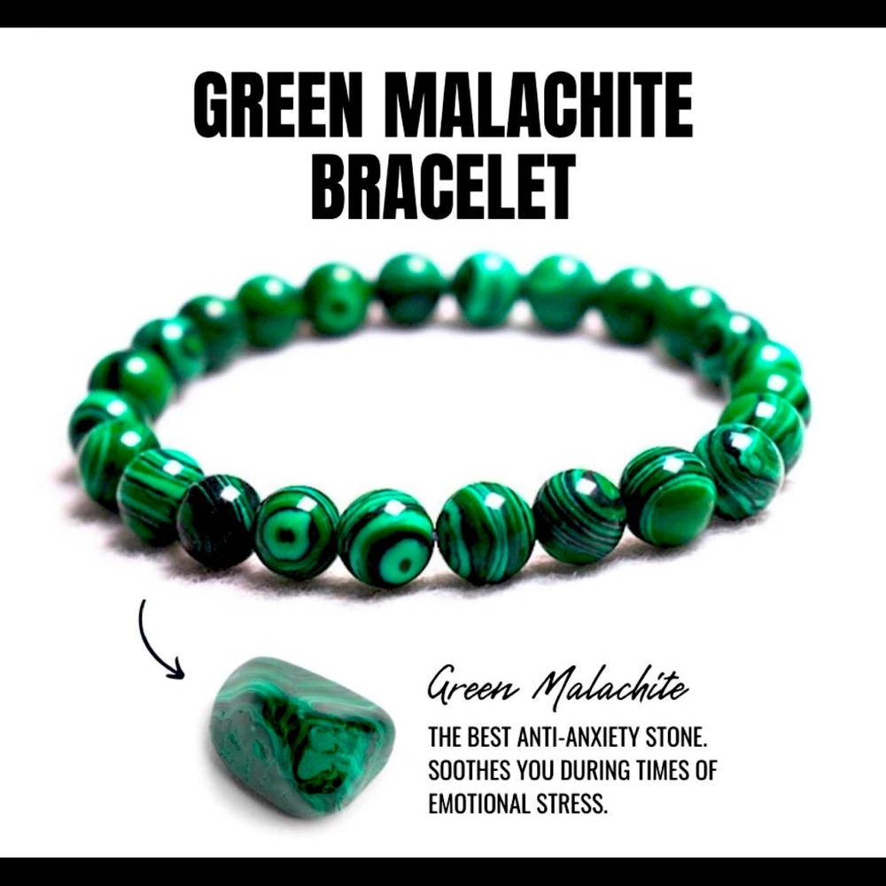Green malachite bracelet